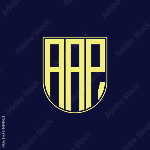 aap letter logo design photo