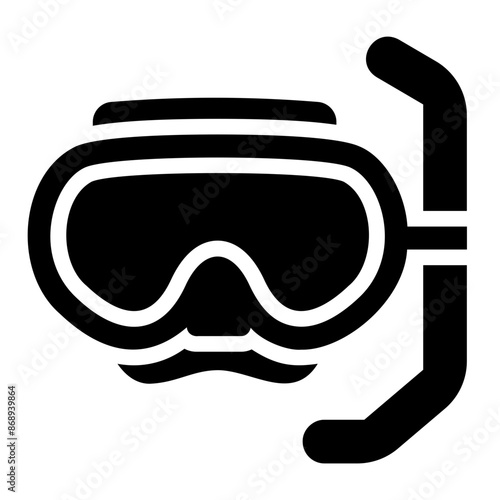 diving mask Solid icon