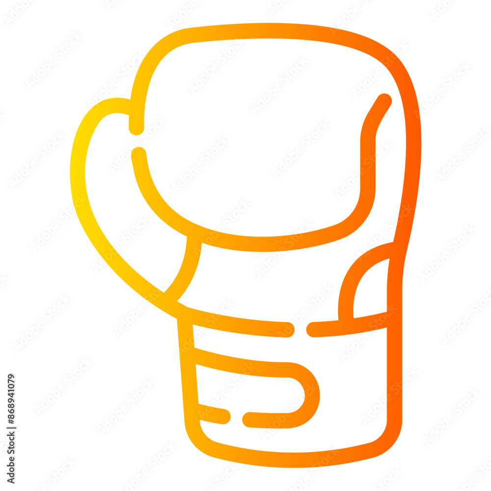 boxing glove Line Gradient Icon boxing glove Line Gradient Icon