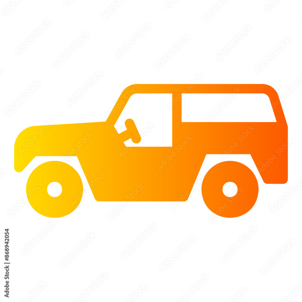 jeep Gradient icon jeep Gradient icon