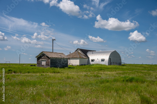 Abandoned community centre in the are of Garden Plain, north of Hanna, Alberta. © Jeff Whyte