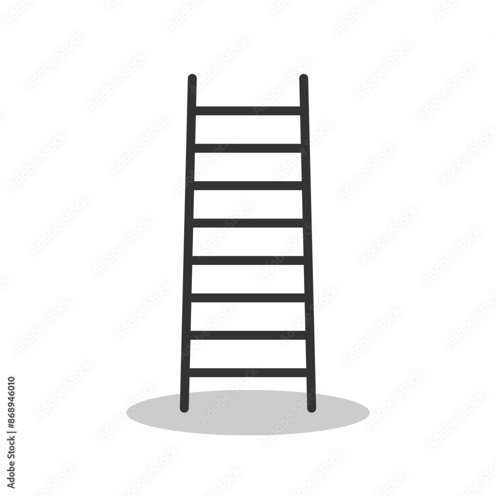 Ladder stair icon isolated vector illustration. Ladder stair icon isolated vector illustration.