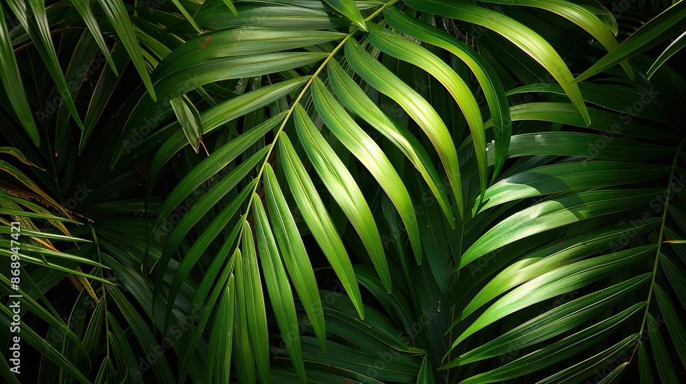 Tropic palm leaves. Tropic palm leaves.