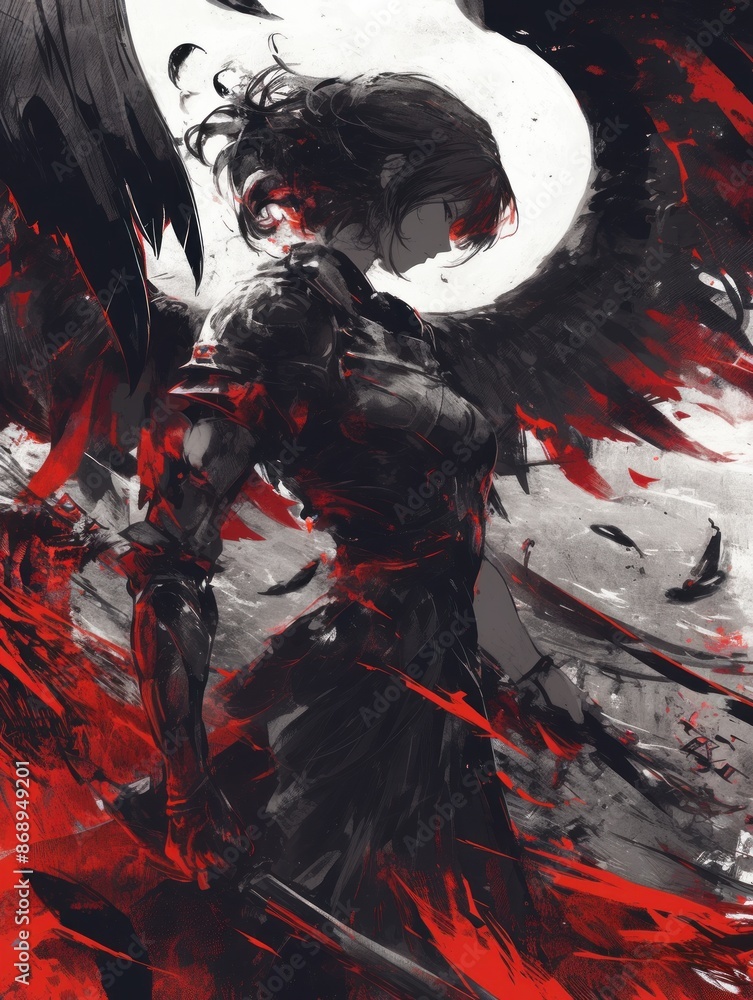 Naklejka premium scary demon