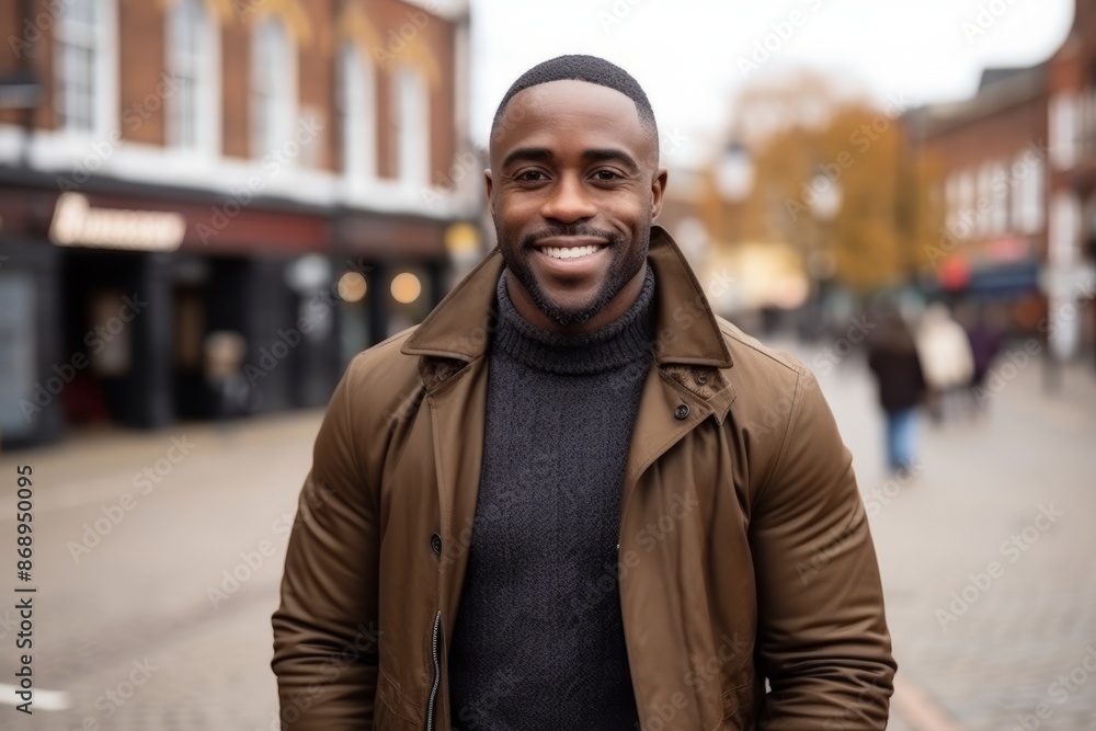 Portrait of a handsome young african american man smiling outdoors Portrait of a handsome young african american man smiling outdoors
