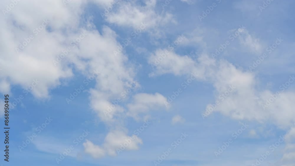 Timelapse of beautiful blue sky and white cloud with 4k resolution. The environment in the natural world. Timelapse of beautiful blue sky and white cloud with 4k resolution. The environment in the natural world.