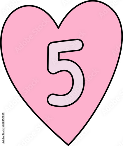 ransom note number cut out decoration