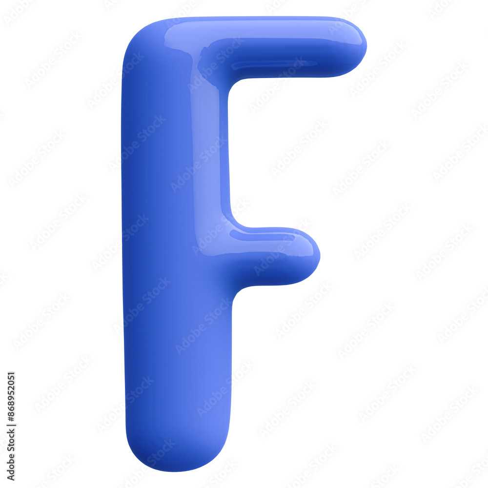 Blue 3D Bubble Font Letter F uppercase Blue 3D Bubble Font Letter F uppercase