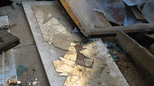 Remains of destroyed family home in Israel Hamas war photo