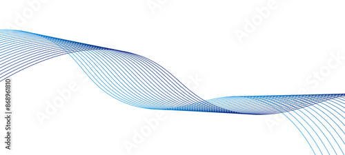 ウェーブ　波　青と水色のグラデーション　背景