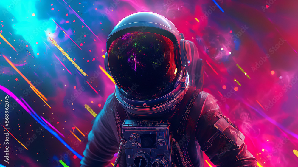 Spaceman in a futuristic suit Spaceman in a futuristic suit