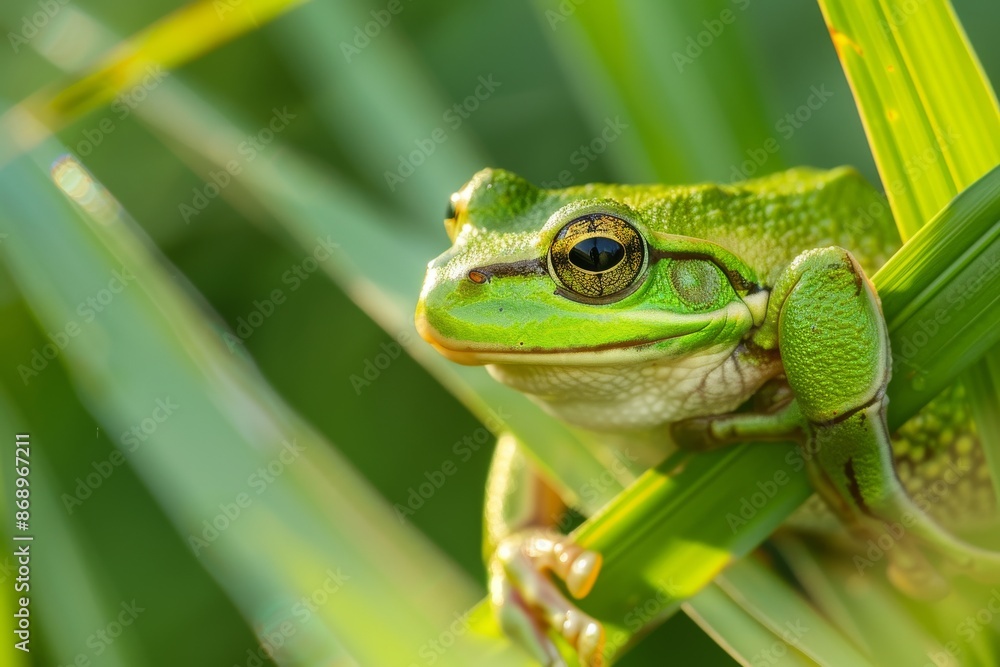 macro shoot, close-up shoot, Australian Green Tree Frog