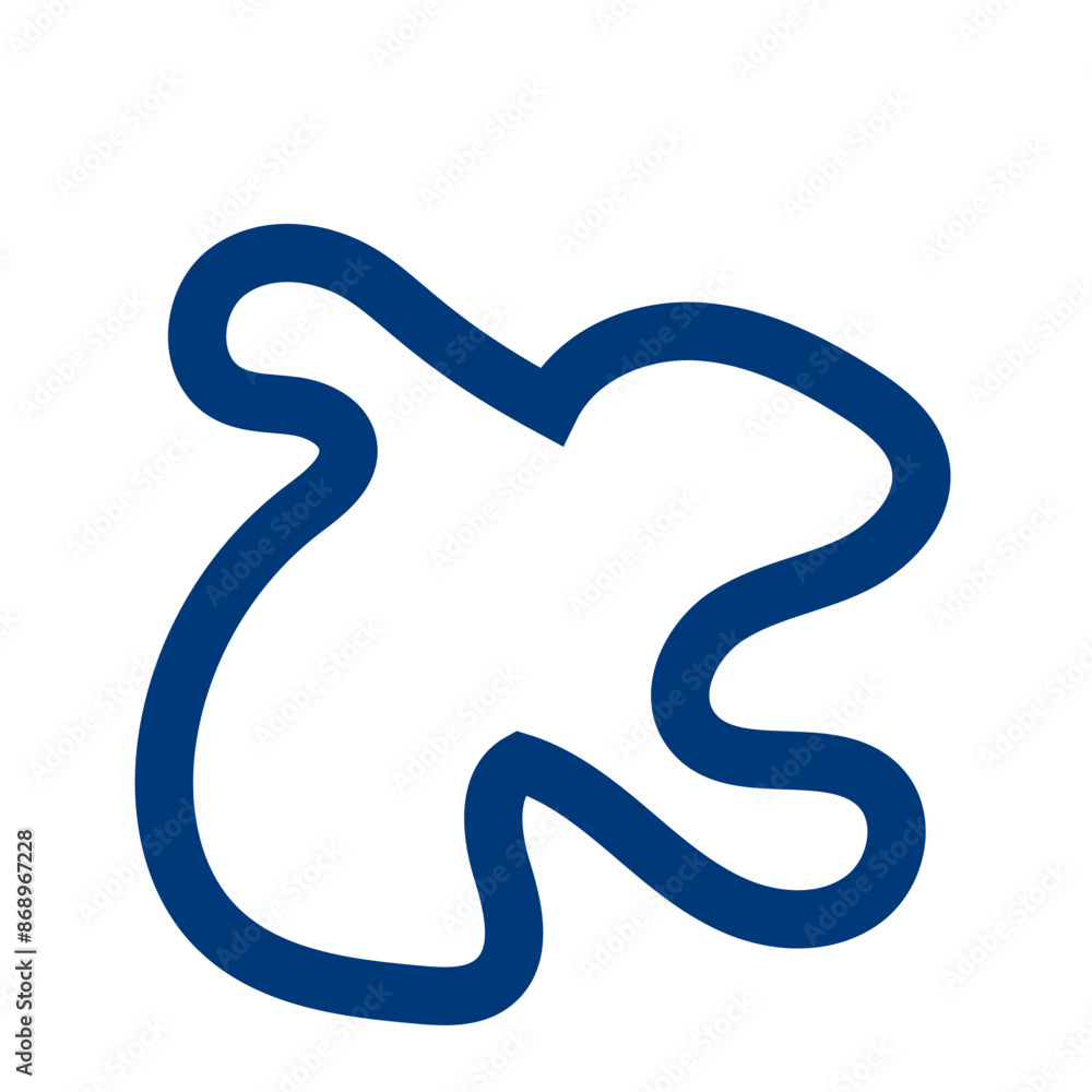 Navy abstract shapes outline vector Navy abstract shapes outline vector