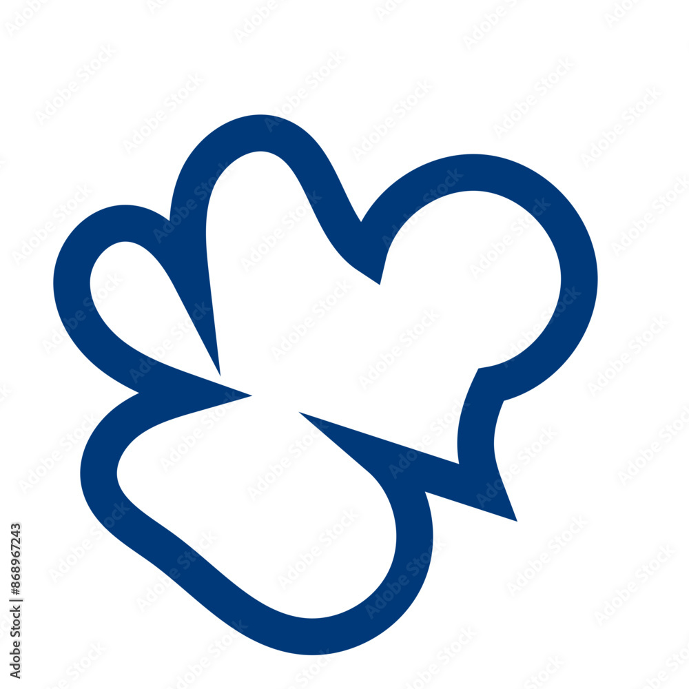 Navy abstract shapes outline vector Navy abstract shapes outline vector