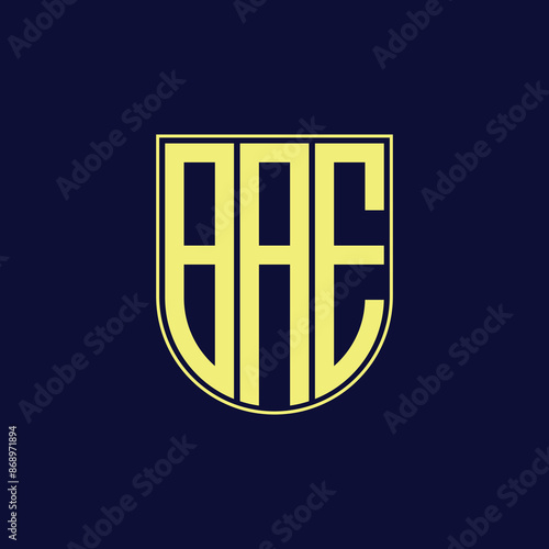 bae letter logo design