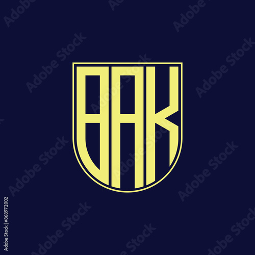 bak letter logo design
