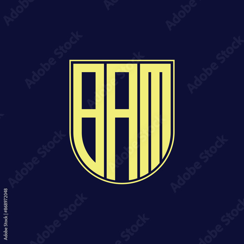 bam letter logo design