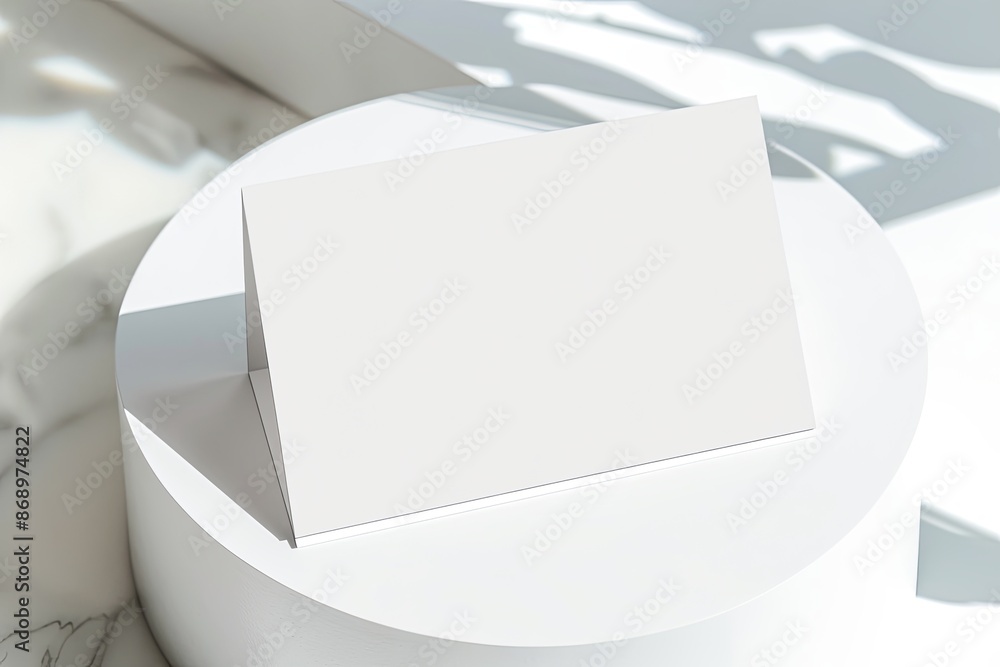 Business card mockup on isolated white background created with generative AI Business card mockup on isolated white background created with generative AI