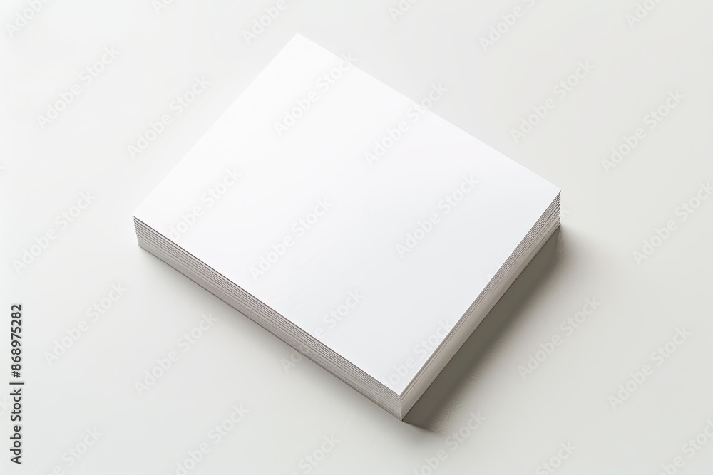 Business card mockup on isolated white background created with generative AI Business card mockup on isolated white background created with generative AI