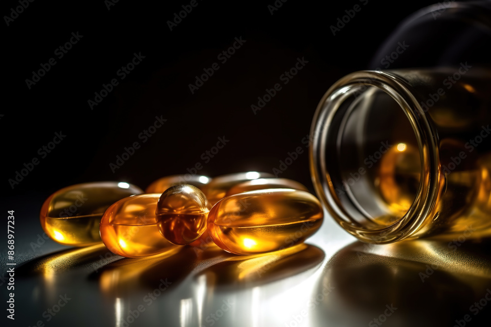 Abstract background with vitamin D capsules. Abstract background with vitamin D capsules.
