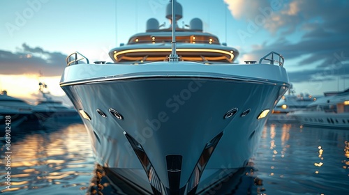 Yatch in beautiful red sea.