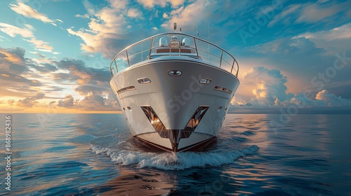 Yatch in beautiful red sea.