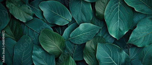 Wallpaper Mural A stylized 4k backdrop illustration boasts an abstract pattern of organic green leaf texture and graphic vegetal leaves in soft pastel colors Torontodigital.ca