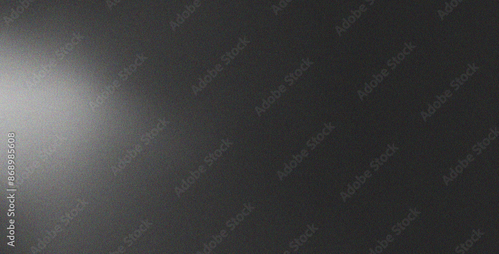 Grainy black white gray gradient background with blazing light and noise texture effect banner in the background abstract poster cover backdrop design