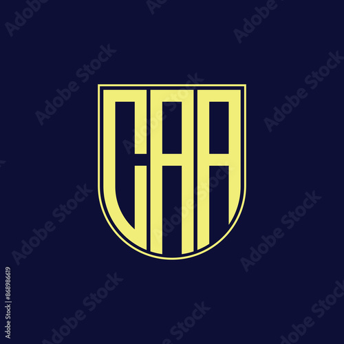 caa letter logo design