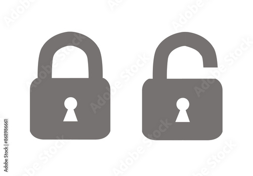 padlock icon symbol vector illustration