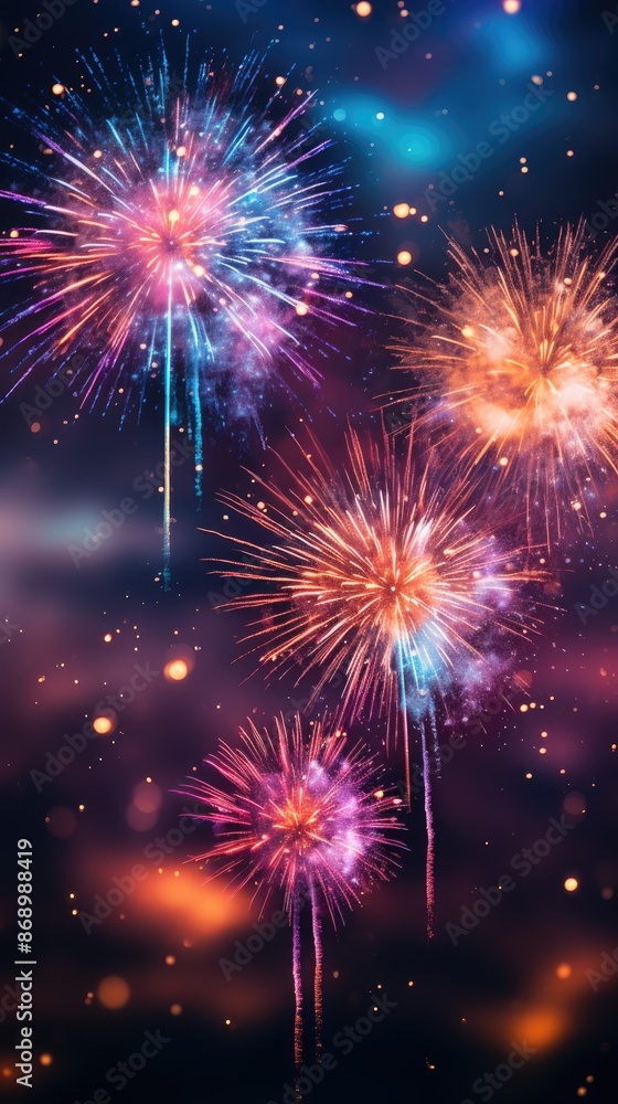 Fototapeta premium fireworks are a highlight of the summer.