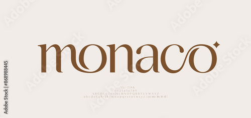 Elegant luxury alphabet font logo. Typography modern classic lettering serif italic fonts decorative wedding vintage retro logos. vector illustration