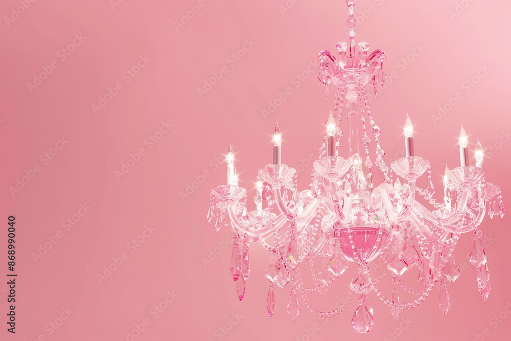 Fototapeta premium A chandelier with orange lights hanging from it
