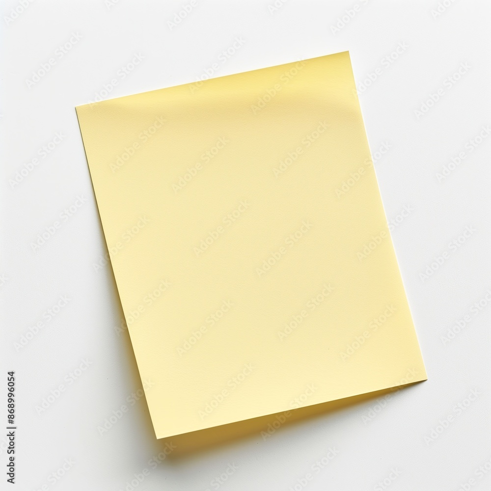 Blank Sticky Note Paper, Memo Notepad Reminder Notepaper, School and Education Materials, Business Marketing Concept, Colorful Isolated Office Supply Object, White Background for Easy Editing