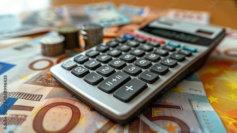 Money Counting Tool with Euro Notes Money Counting Tool with Euro Notes