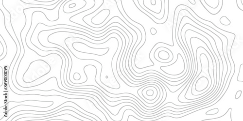 Contour abstract map relief land outline. Topographic map patterns White wave paper curved reliefs abstract background. Background of the topography map. Abstract pattern with lines.