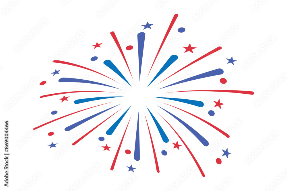 fireworks fourth of July. fireworks with red and blue stars and sparks. united states of america independence day. usa celebration design element. transparent png and vector illustration. fireworks fourth of July. fireworks with red and blue stars and sparks. united states of america independence day. usa celebration design element. transparent png and vector illustration.
