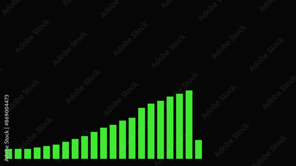 business growth animation with transparent background business growth animation with transparent background