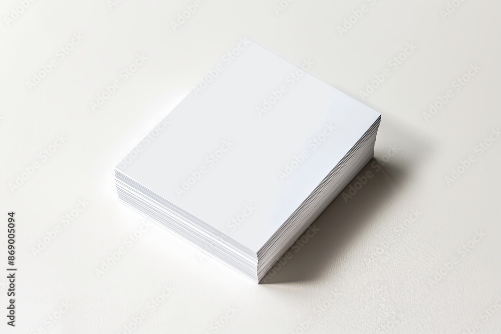 Business card mockup on isolated white background created with generative AI Business card mockup on isolated white background created with generative AI