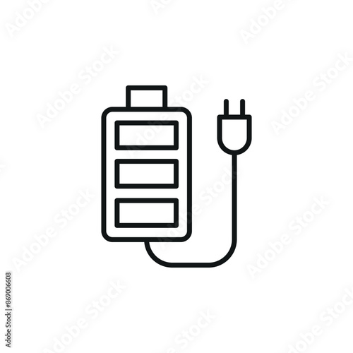 Drone Battery Icon. Simple drone battery icon for social media, app, and web design. Vector illustration.