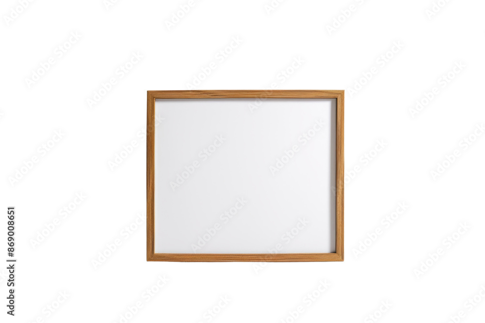 Wooden Frame with White Background Wooden Frame with White Background
