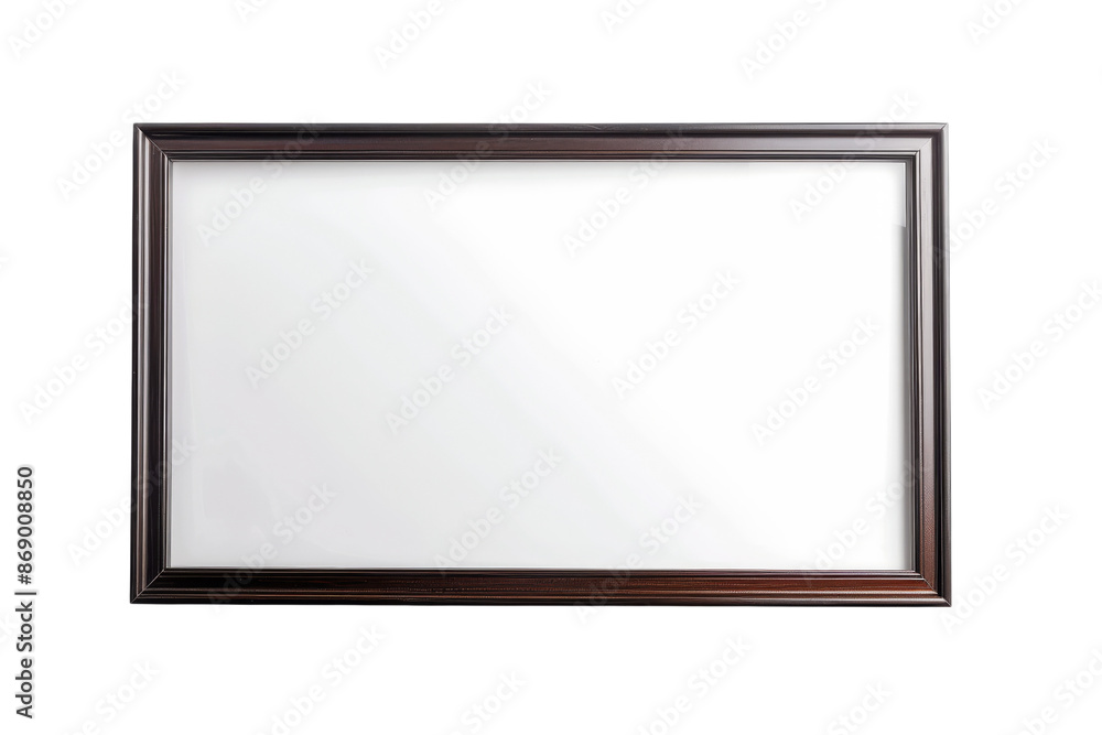 Wooden Picture Frame Isolated On White Wooden Picture Frame Isolated On White