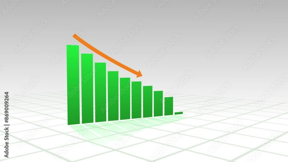 business downfall bar graph animation business downfall bar graph animation