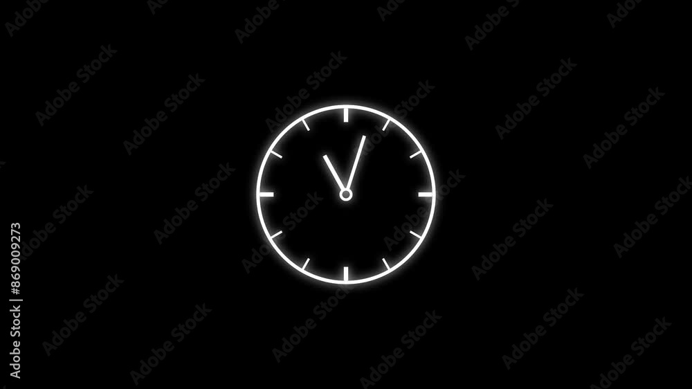 Clock icon Countdown 24 Hour Day Fast Speed Animation Background. Clock icon Countdown 24 Hour Day Fast Speed Animation Background.