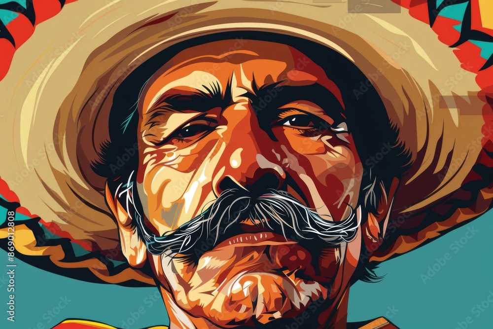 Man with mustache Man with mustache