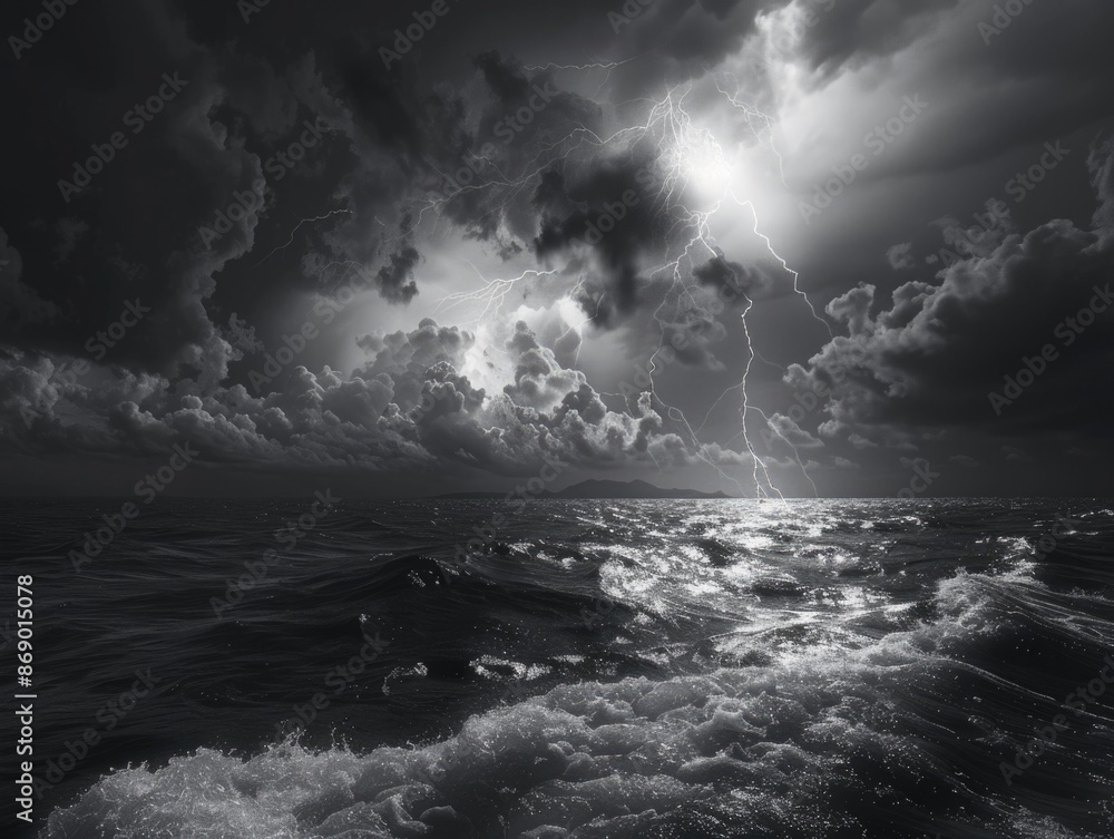 Stormy Sea at Night Stormy Sea at Night