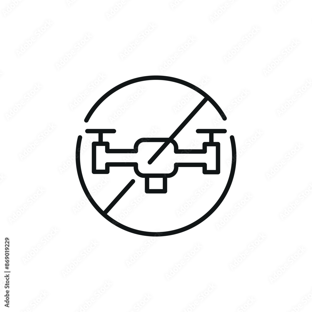 No Drones Icon. Simple no drones icon for prohibited zones. Vector illustration. No Drones Icon. Simple no drones icon for prohibited zones. Vector illustration.