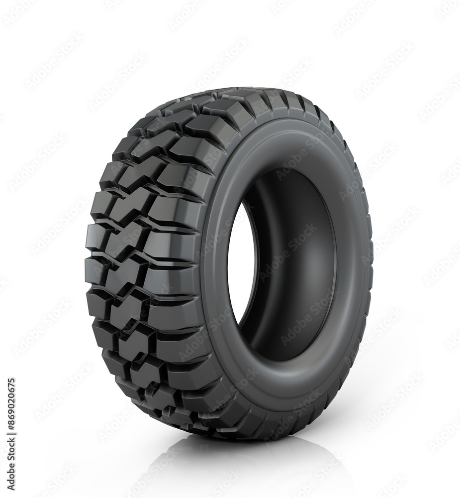 Car tire on white background. Car tire on white background.