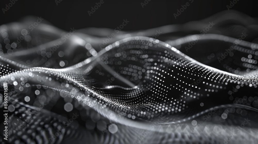 Black and White Wave Black and White Wave