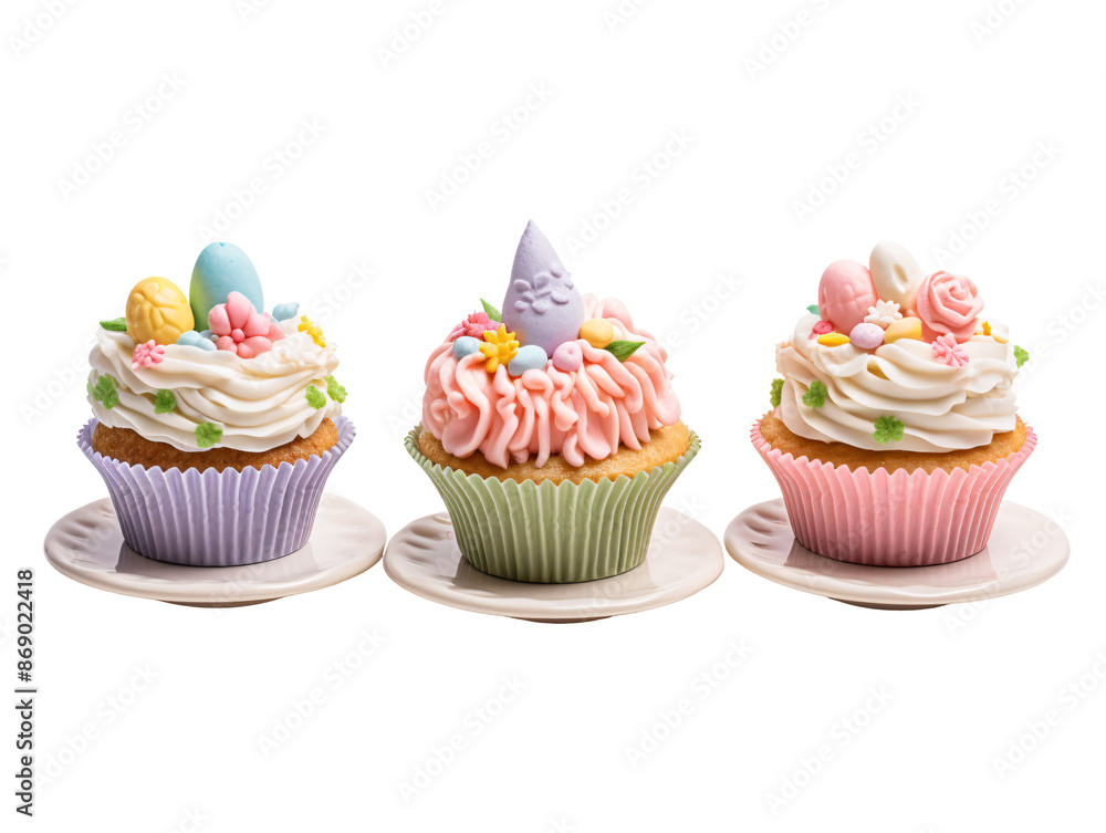 a row of cupcakes with frosting a row of cupcakes with frosting